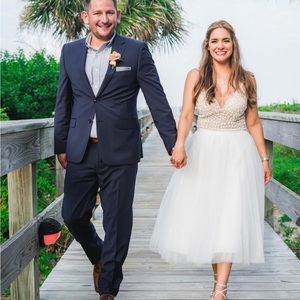 USED wedding corset and skirt!!!!